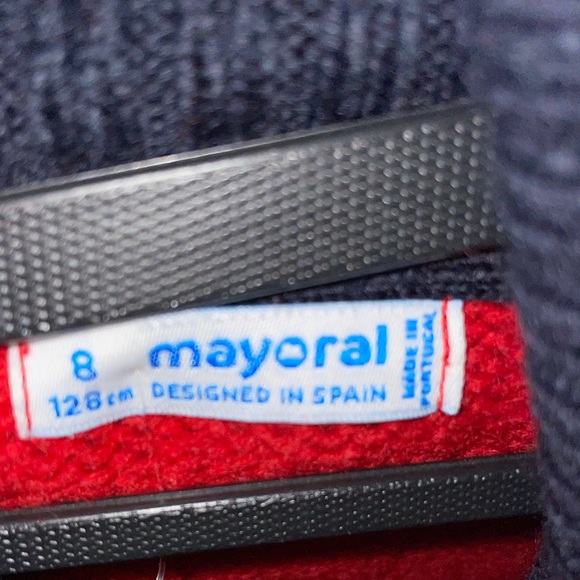 Mayoral Flag Knit Pull Over Sweater Red/Navy -NWT - Picture 4 of 7